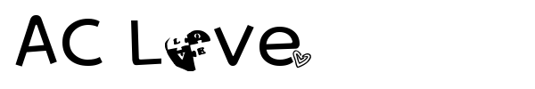 AC Love font preview